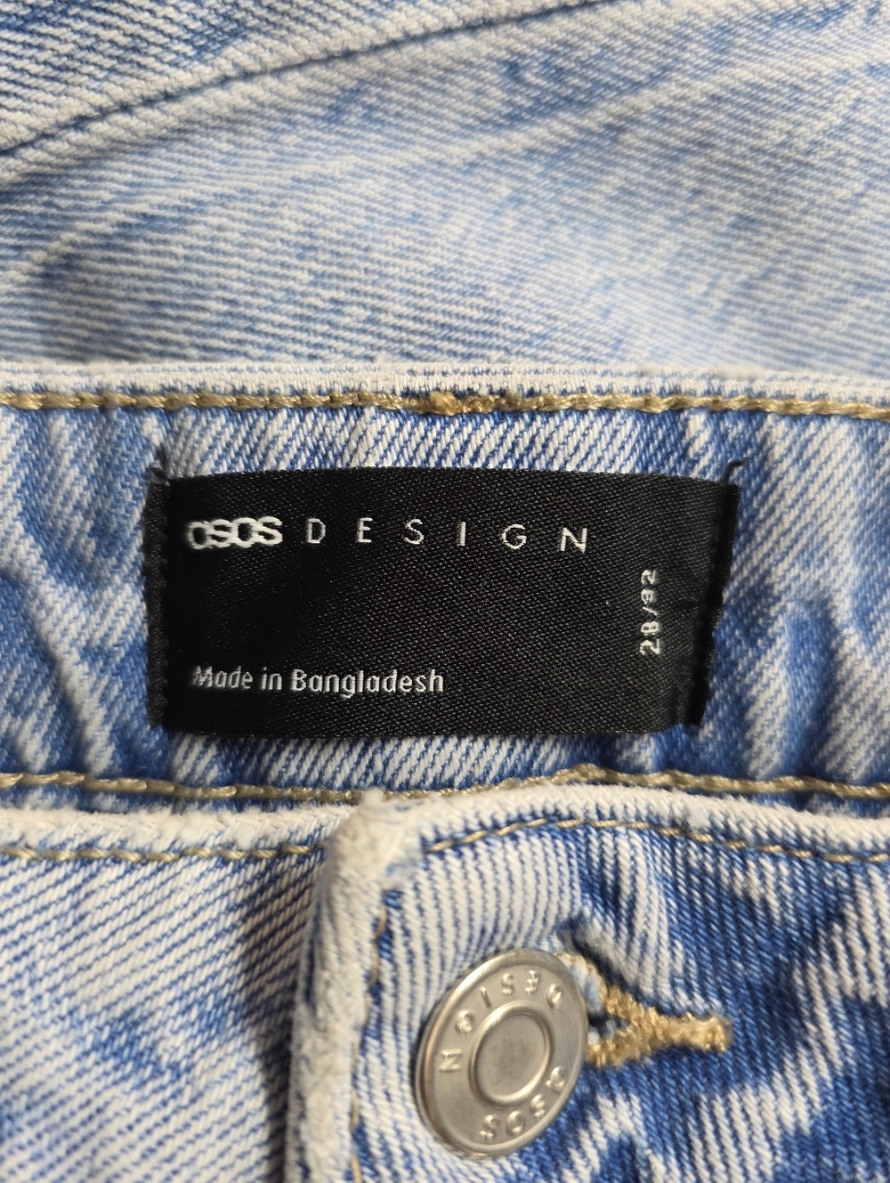 ASOS Design High Rise Mom Jeans Size 28 - Picture 8 of 9